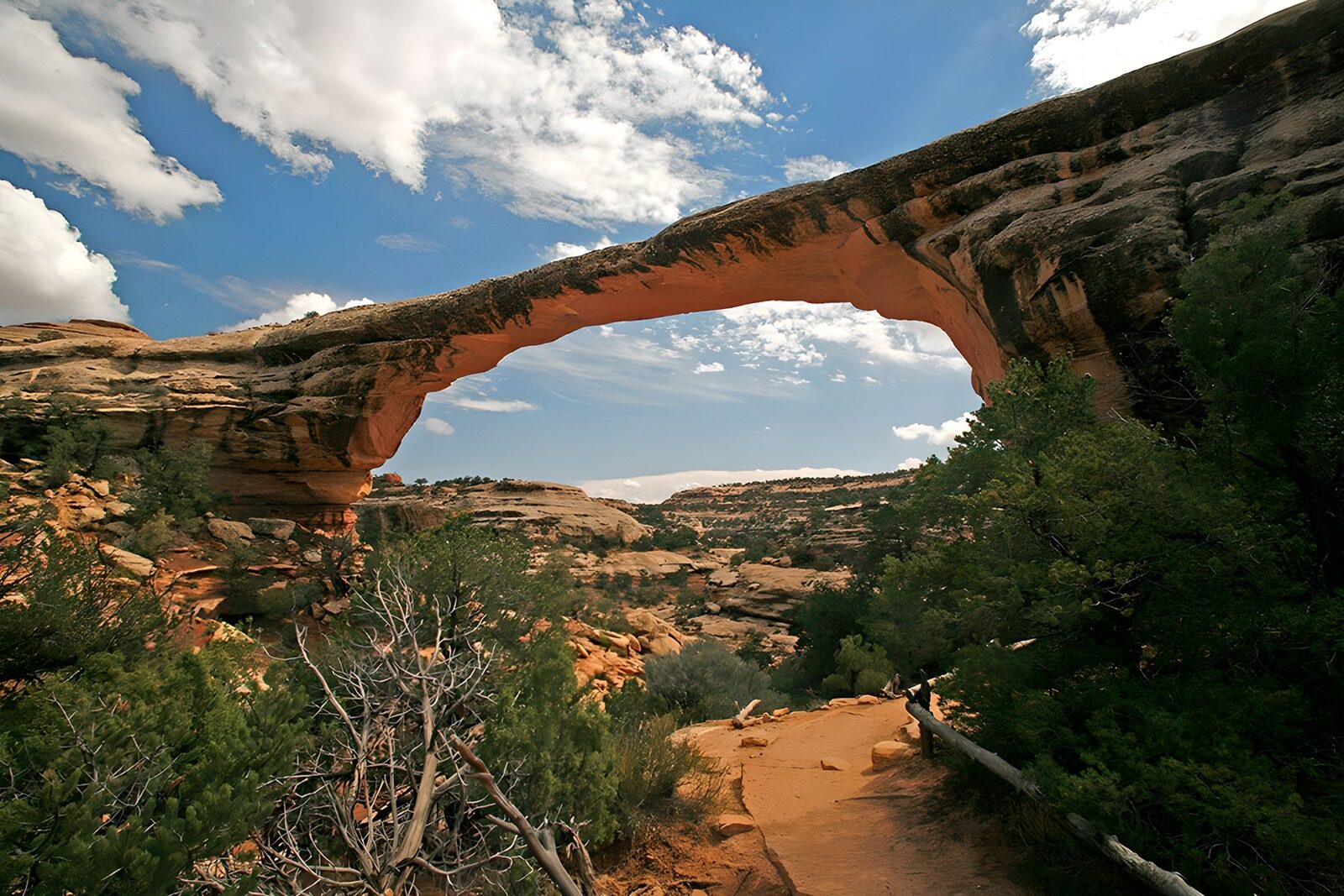 PDGIT7448850: Arco di roccia rossa sul canyon