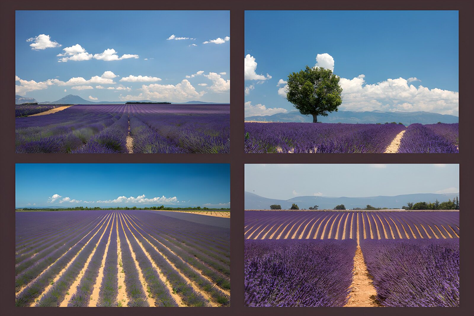PDGIT7809716: Quattro orizzonti color lavanda
