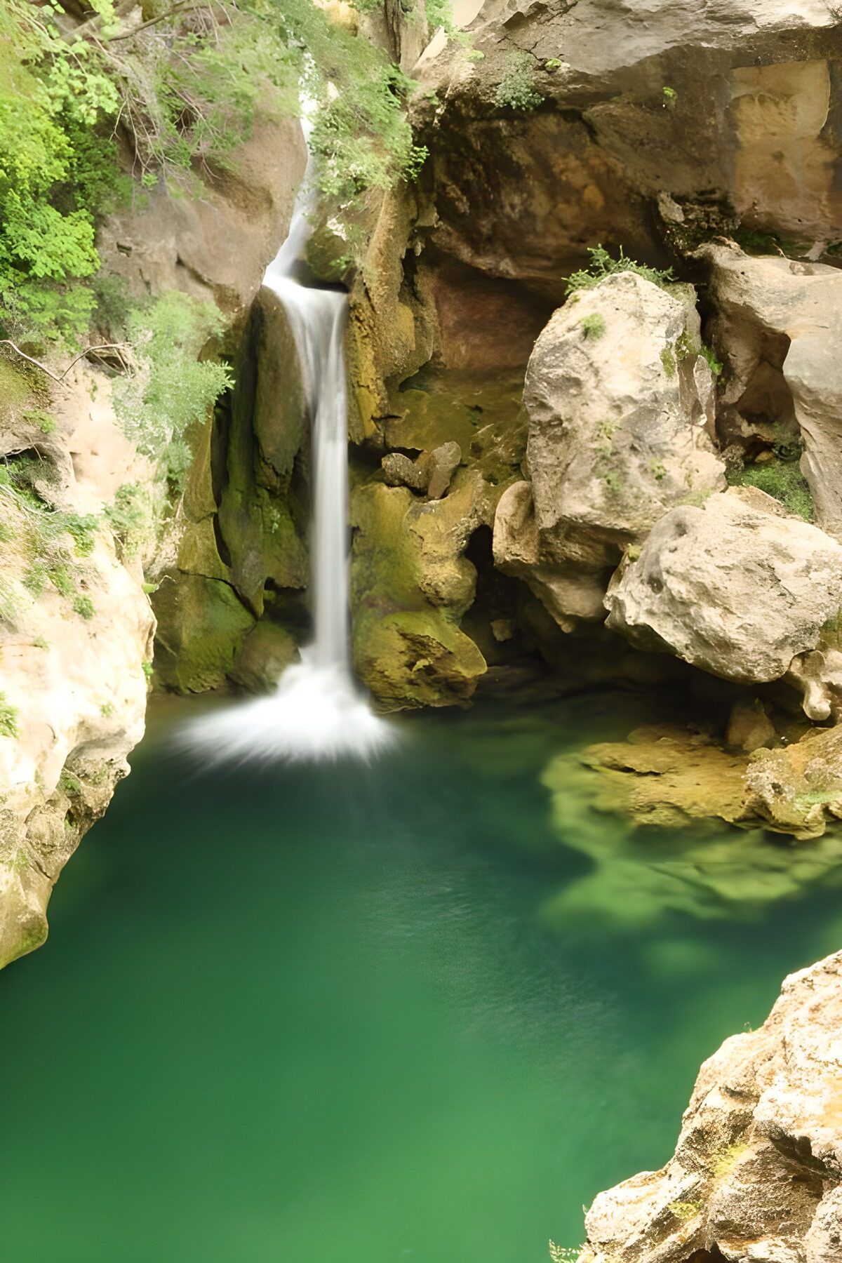 PDGIT5051401: Un filo di cascata nel silenzio verde