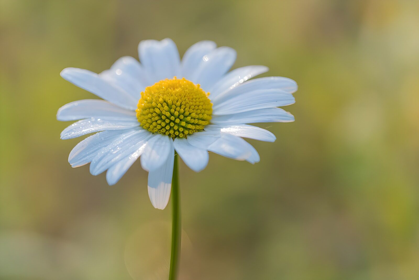 PDGIT8563763: Margherita bianca nella luce