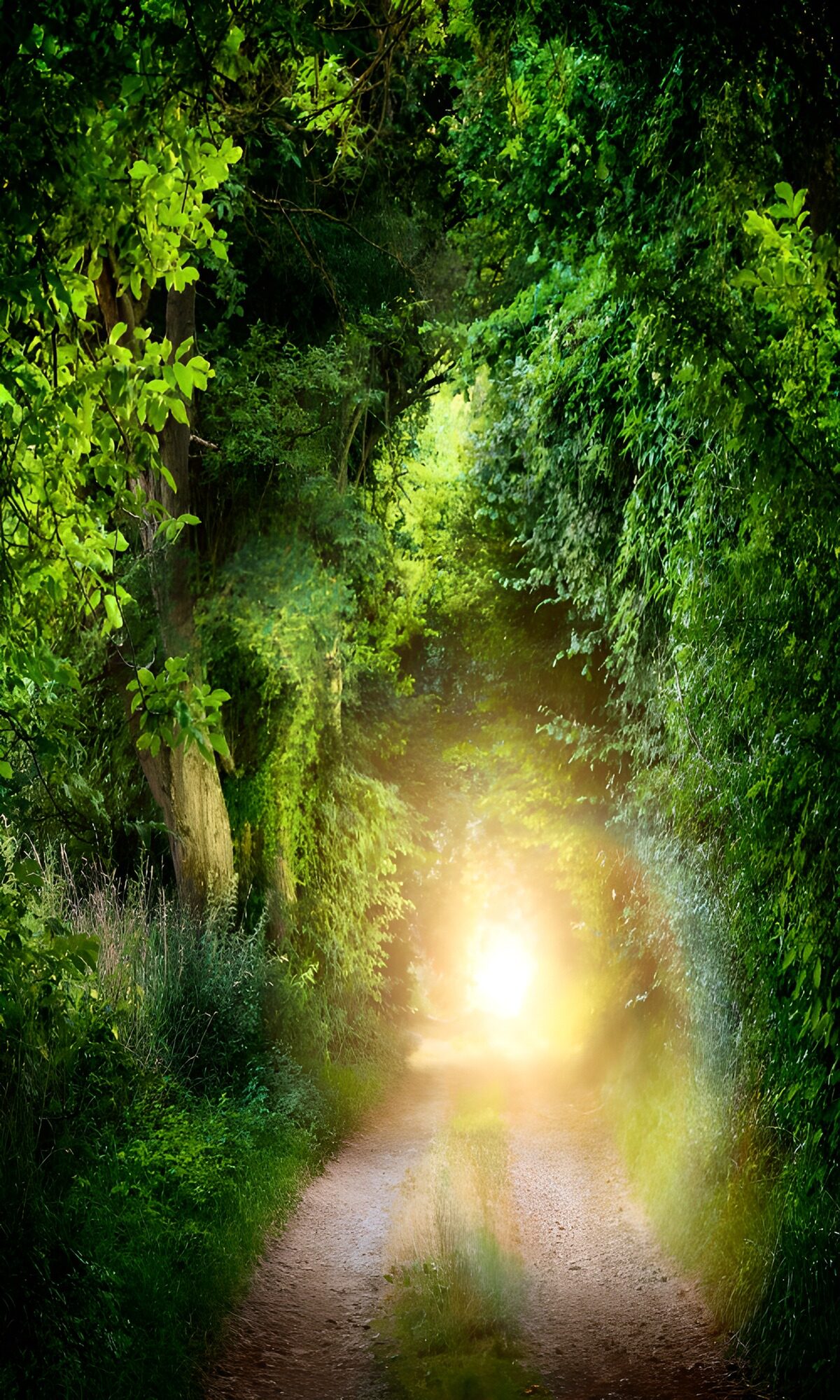 PDGIT3779334: Sentiero nel bosco verso la luce