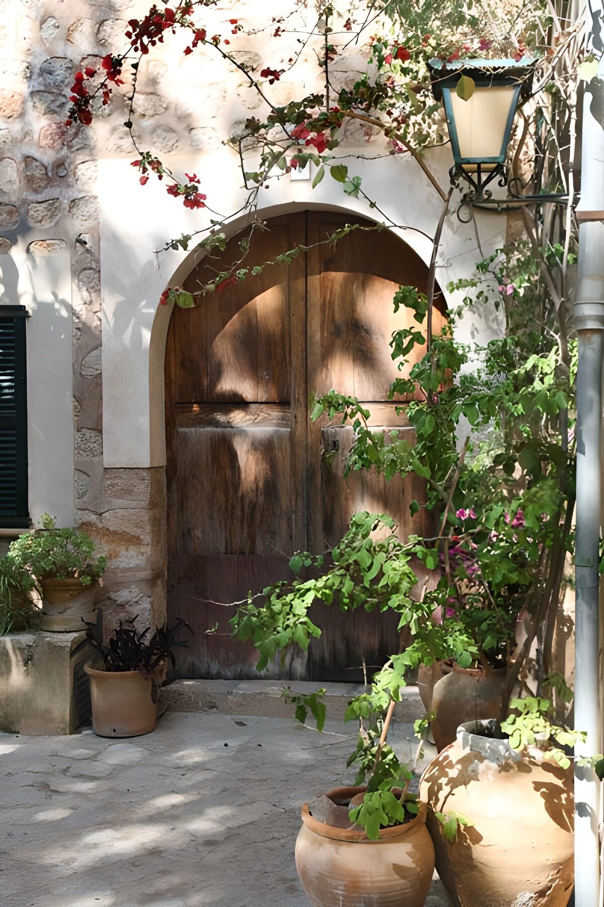 PDGIT1062724: Porta ad arco e vasi al sole