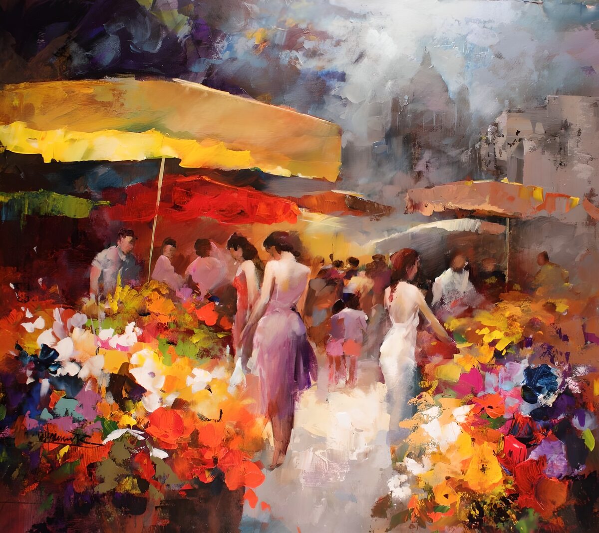 Mercato dei fiori a cielo aperto