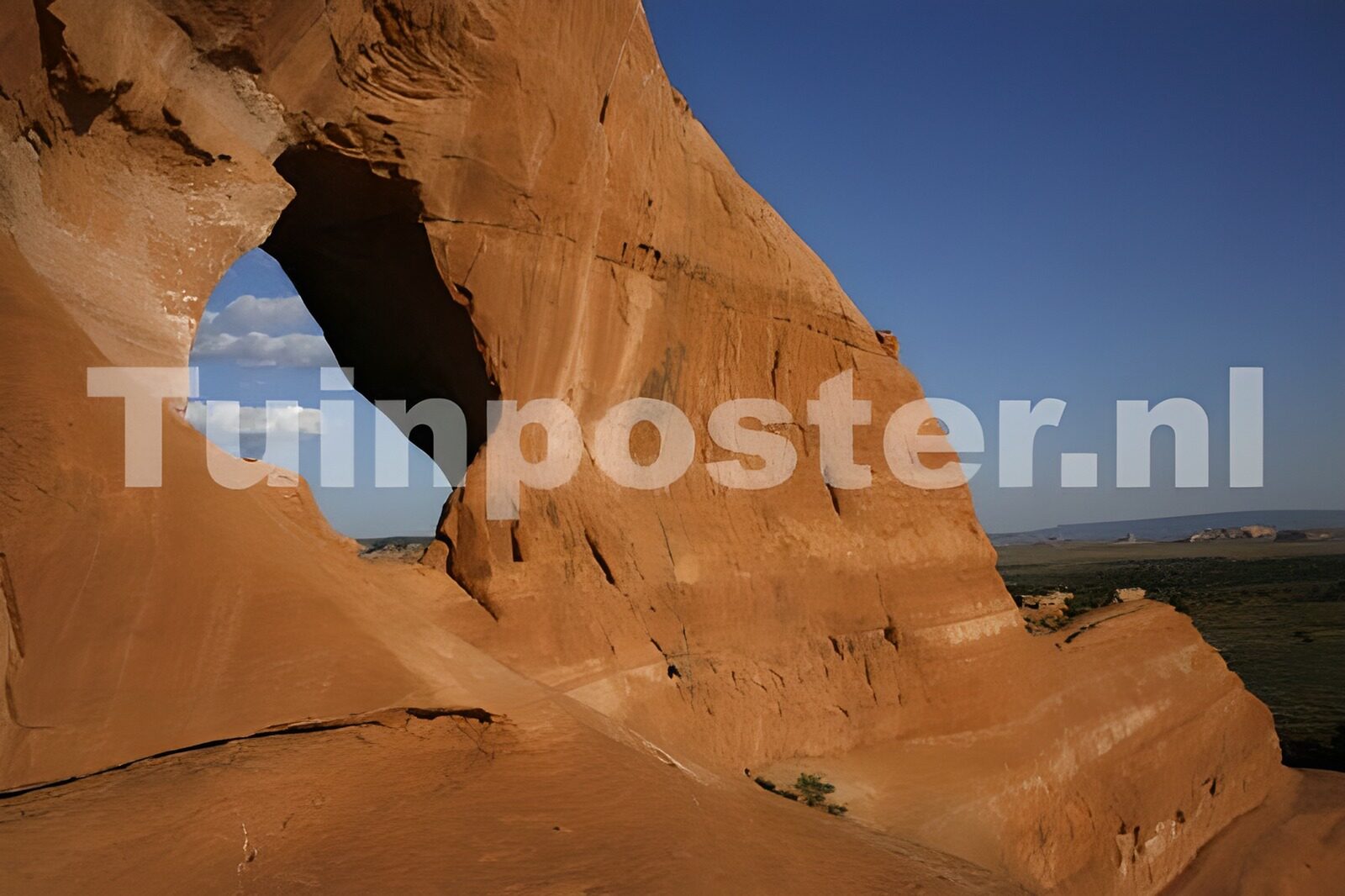 PDGIT4049362: Arco di arenaria rossa sotto il cielo blu