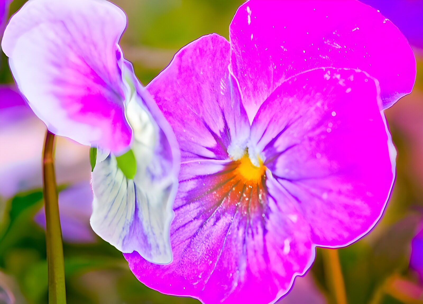 PDGIT9307045: Viole del pensiero rosa, viola e bianche