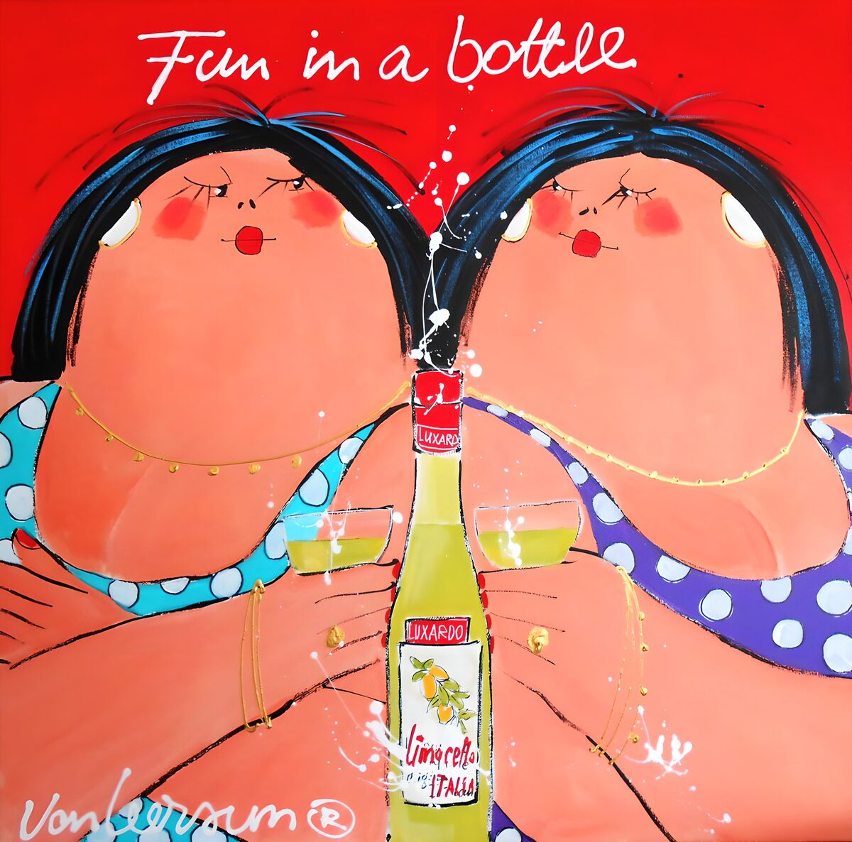PDGIT6441601: Due donne brindano al limoncello