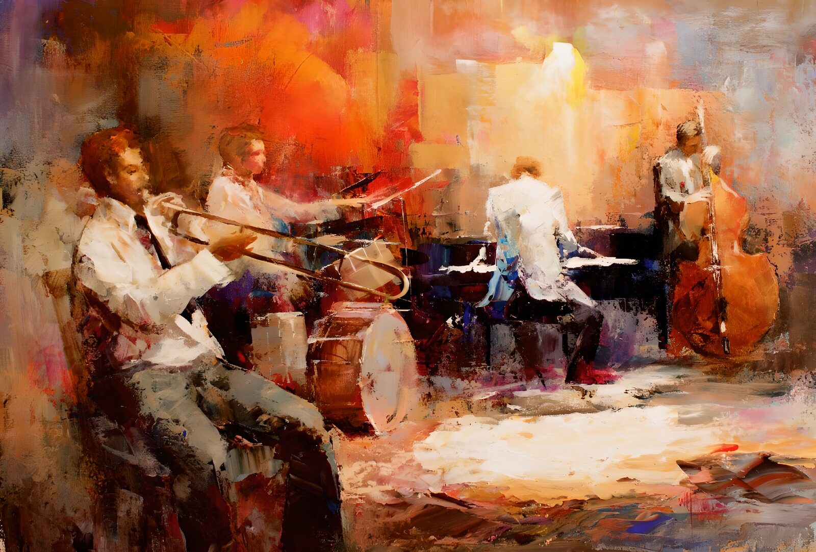 PDGIT2544317: Quartetto jazz dai colori caldi