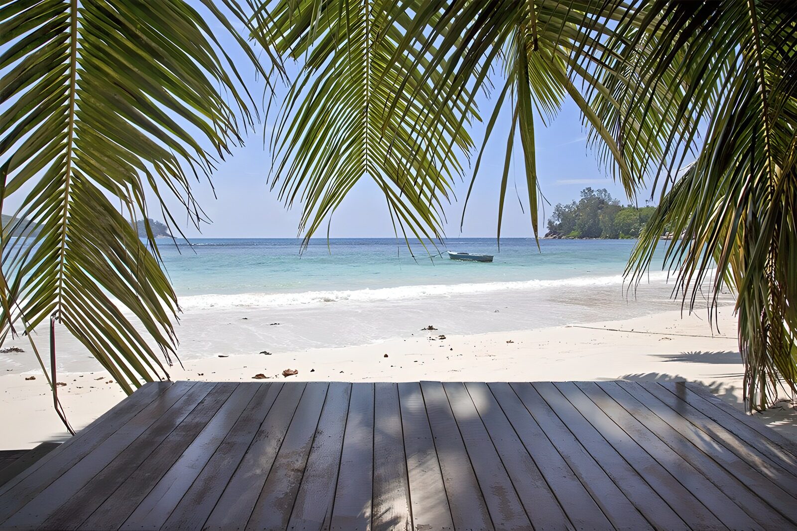 PDGIT8510993: Spiaggia tropicale vista dalla terrazza