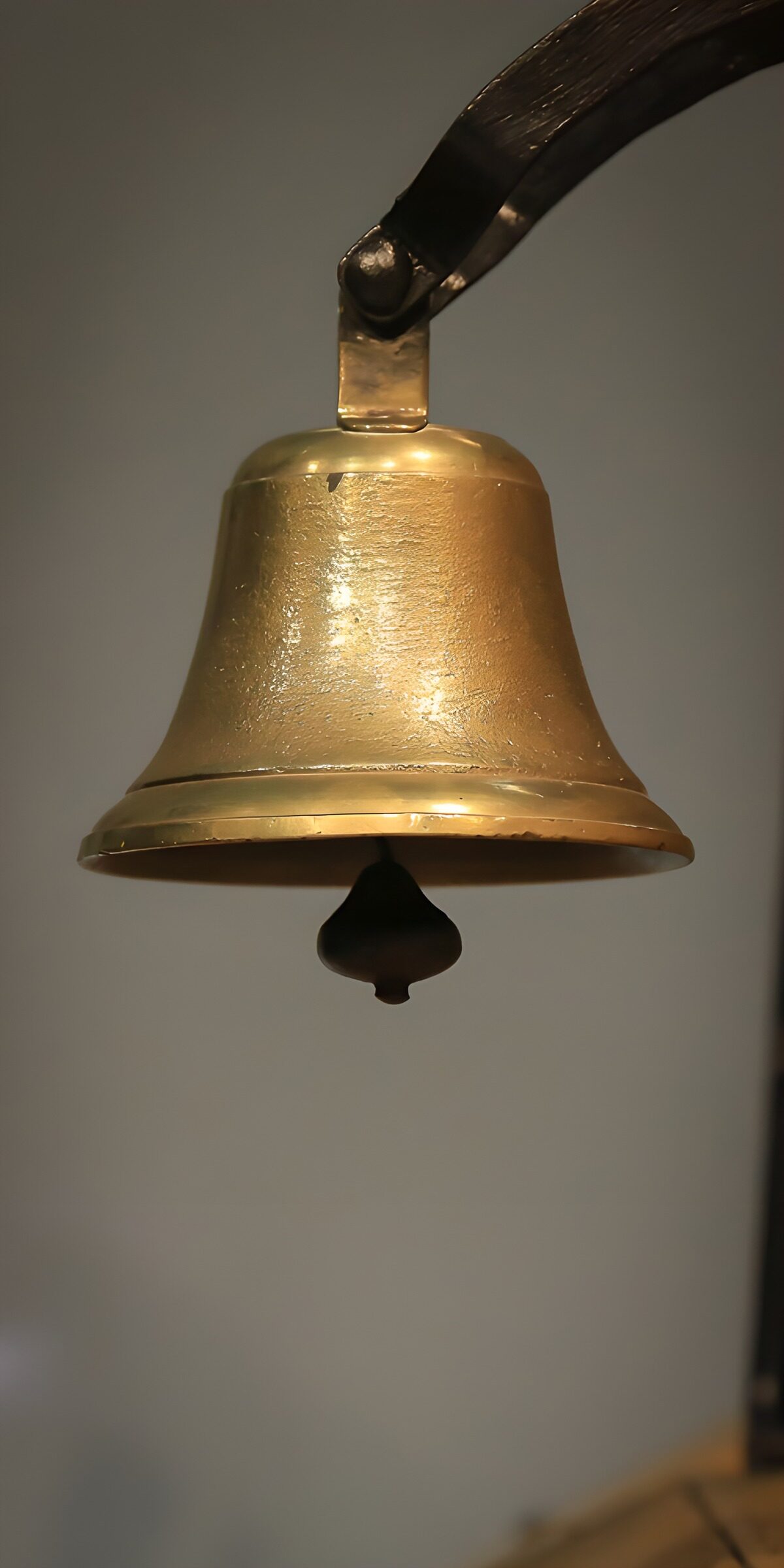 PDGIT3884543: Campana dorata in primo piano