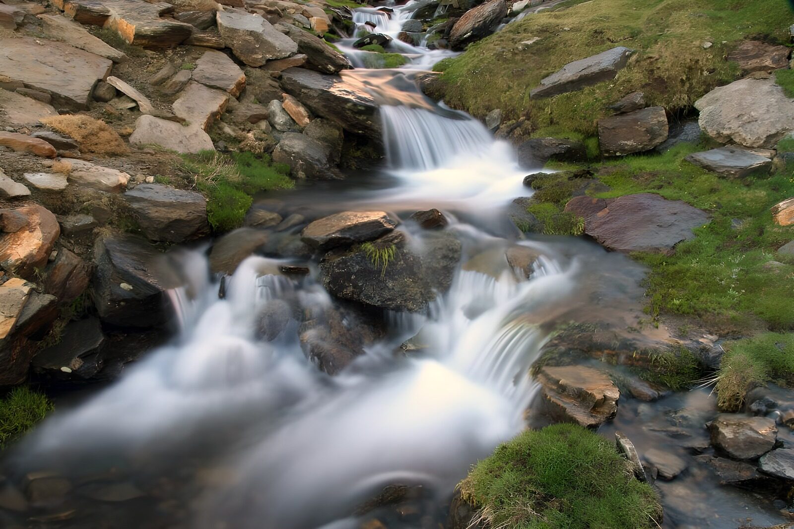 PDGIT5493242: Acqua di seta sulle rocce