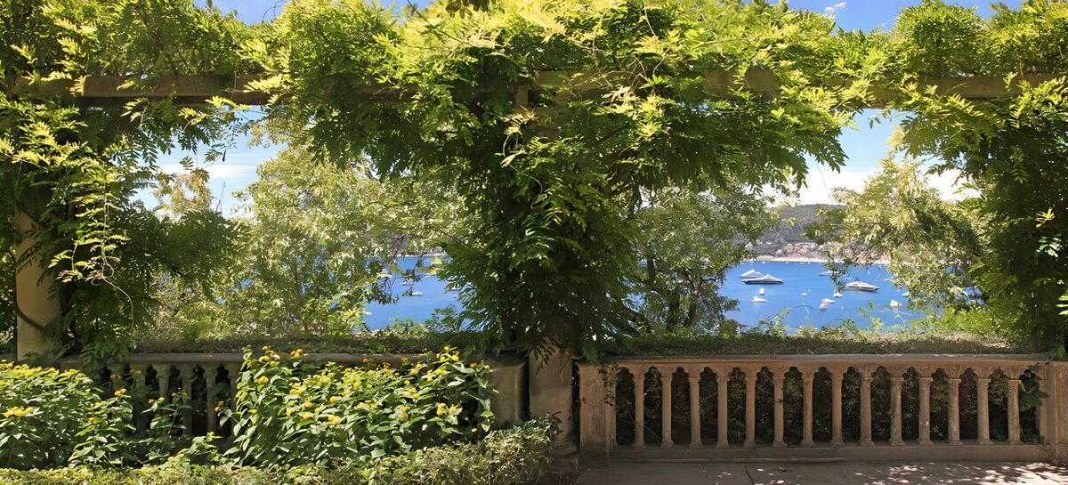 Terrazza verde affacciata sulla baia