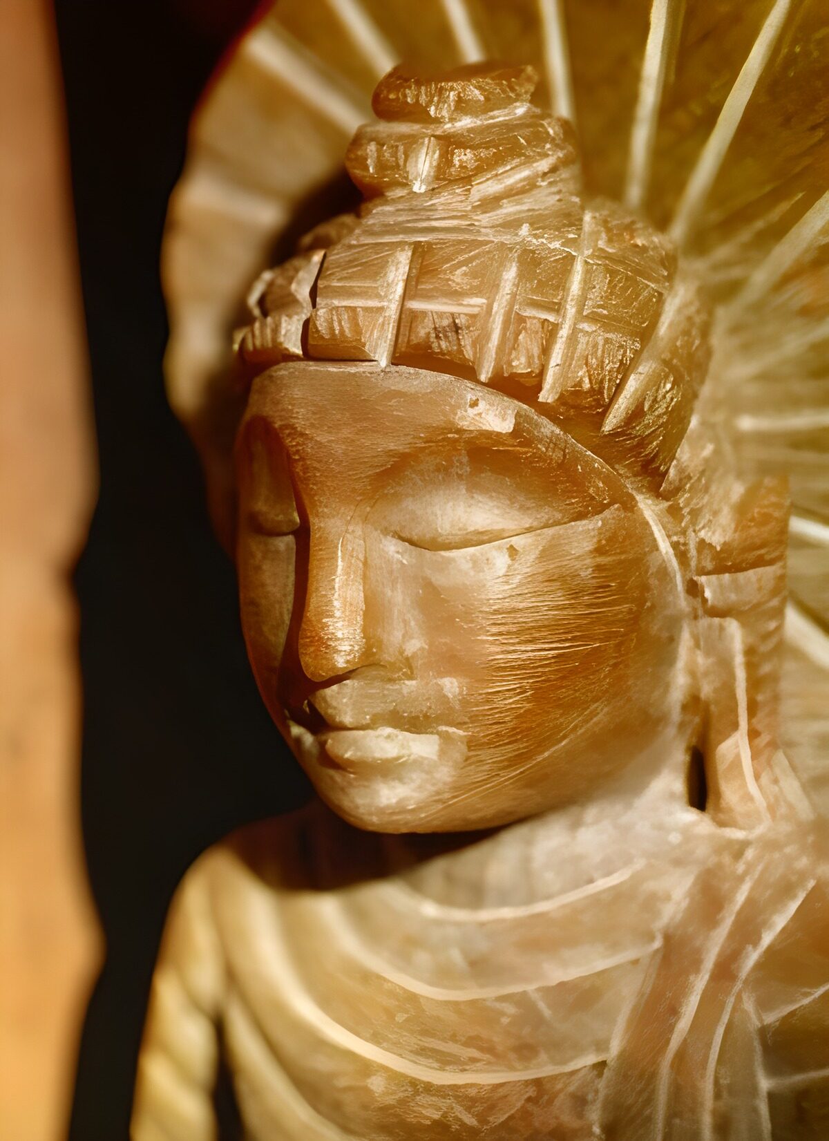 PDGIT8246455: Primo piano di un Buddha dorato