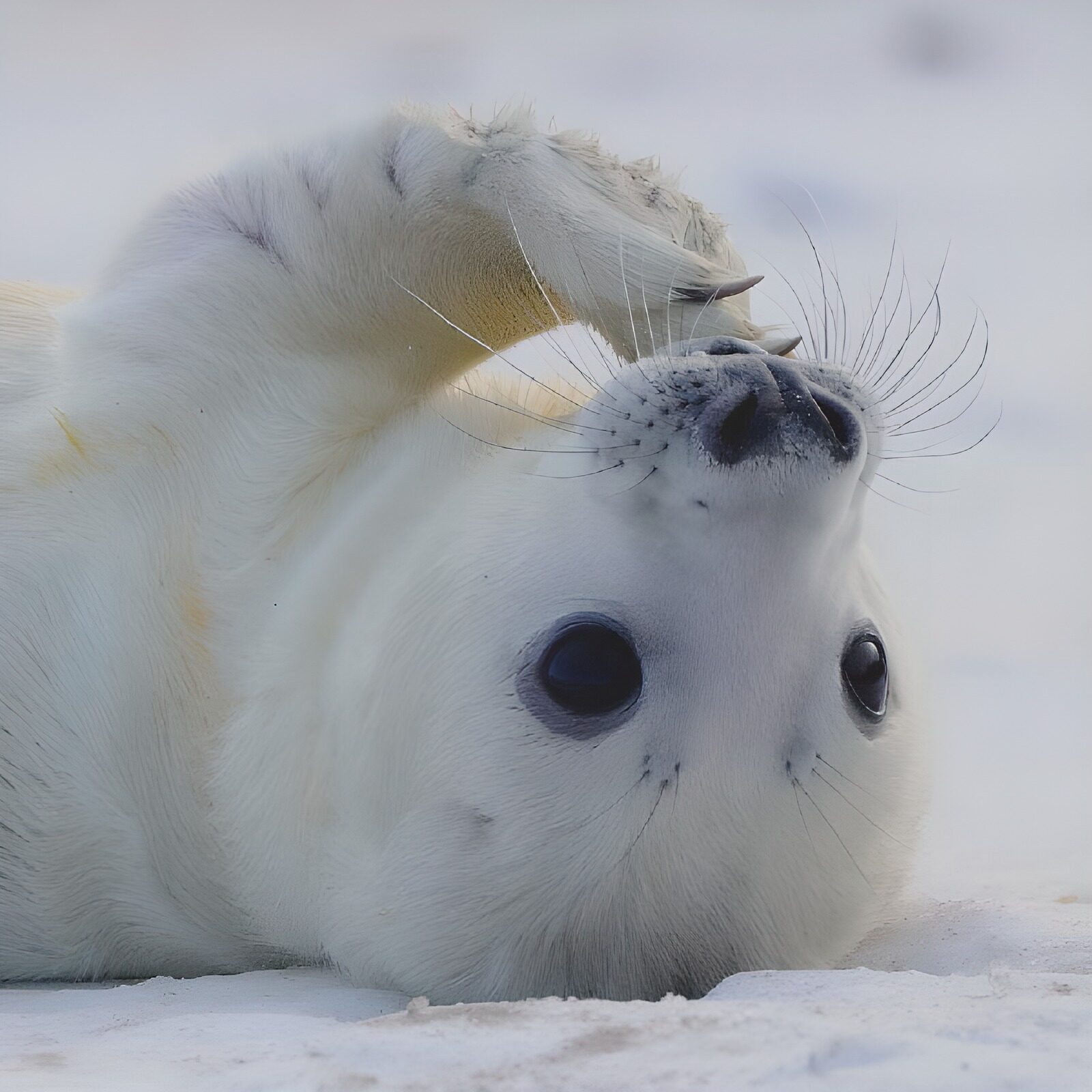 PDGIT1500741: Cucciolo di foca a pancia in su
