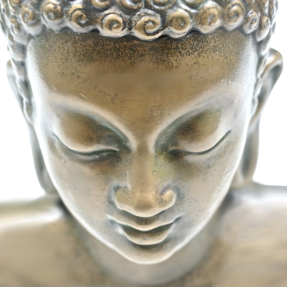 PDGIT4493090: Volto di Buddha tra oro e bronzo